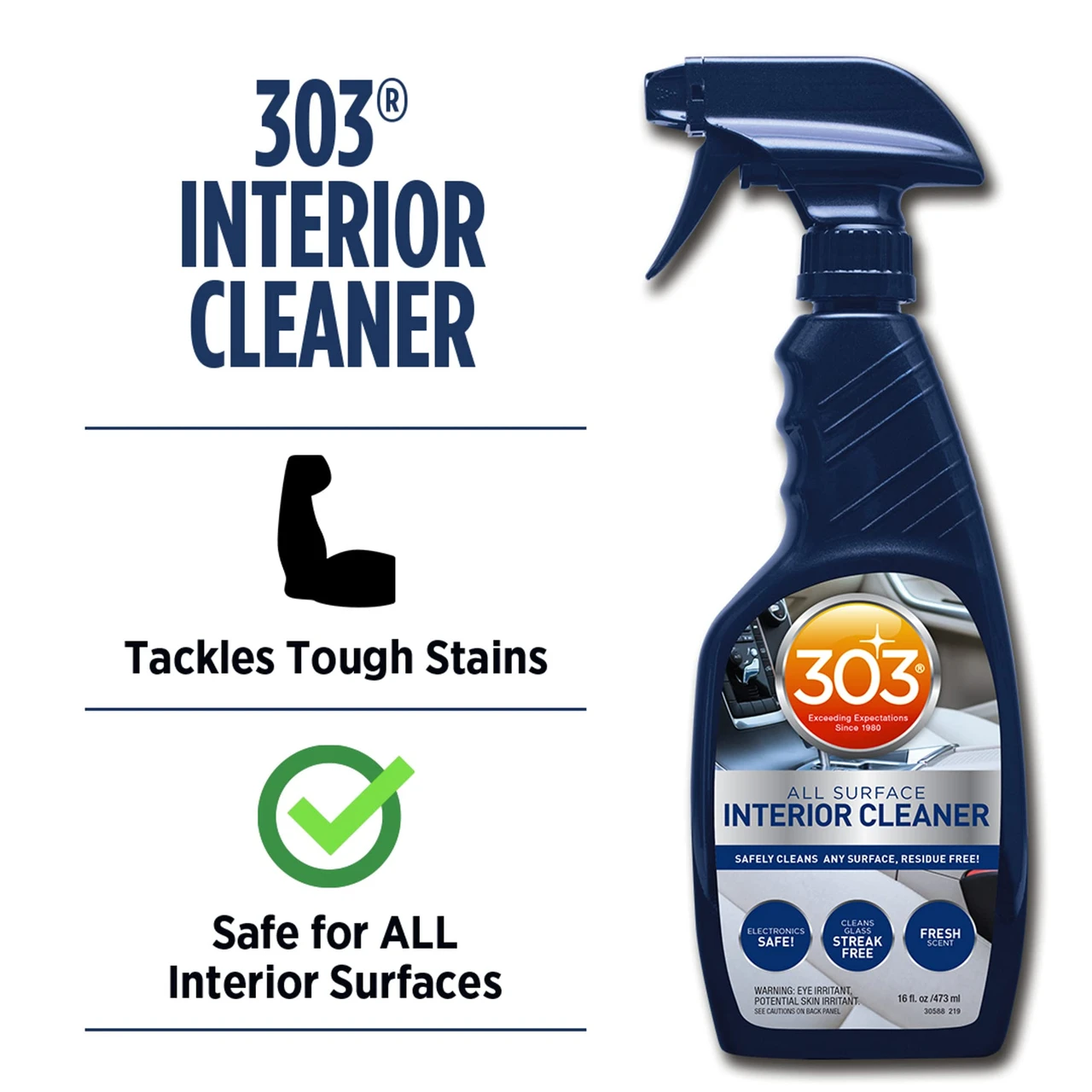 303 Interior Cleaner - Safely Cleans Any Surface, Residue Free, 16 Fl Oz (30588) — product image 4
