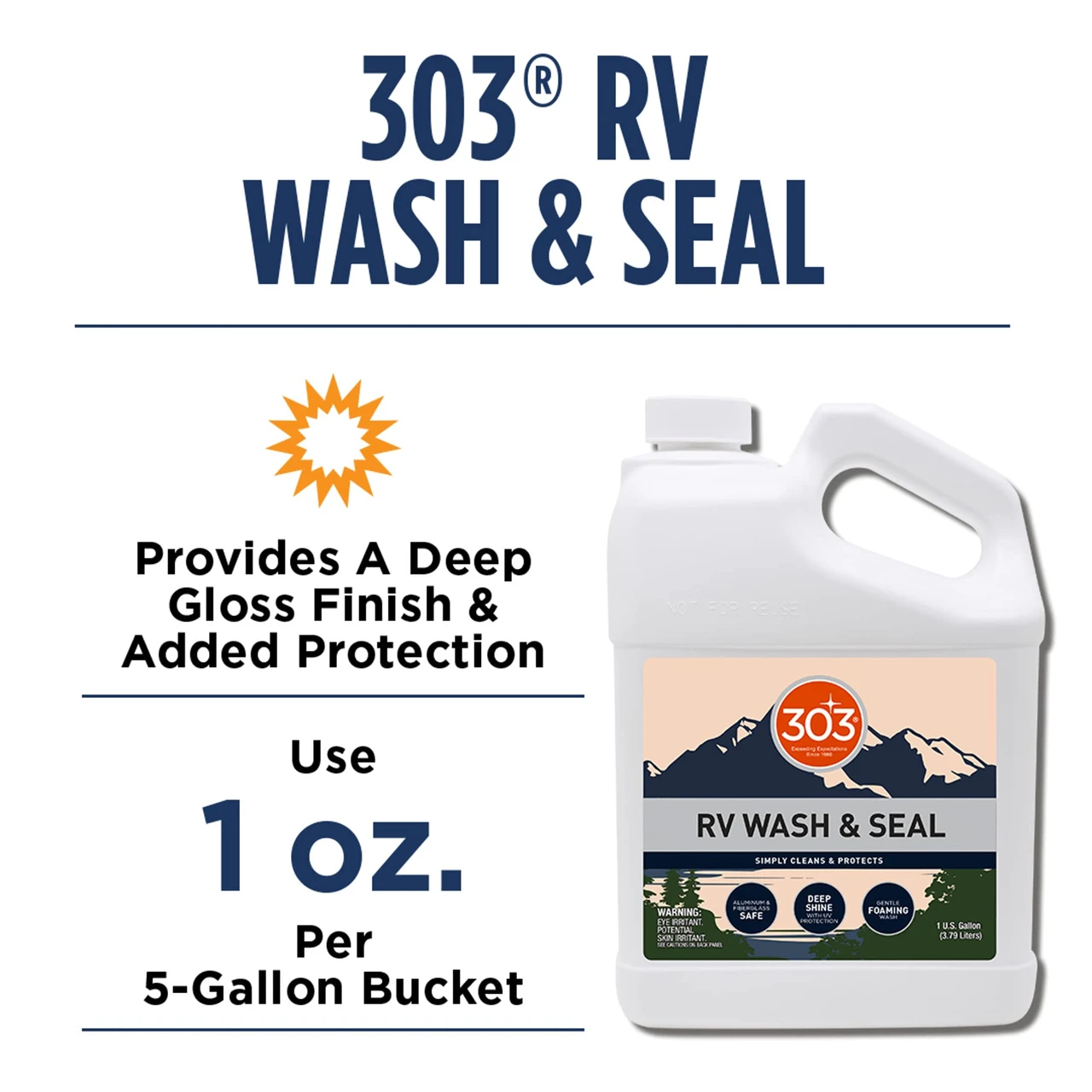 303 Rv Wash & Seal - Cleanser Wash, Streak-Free Finish, Ph Neutral (30240) — product image 4