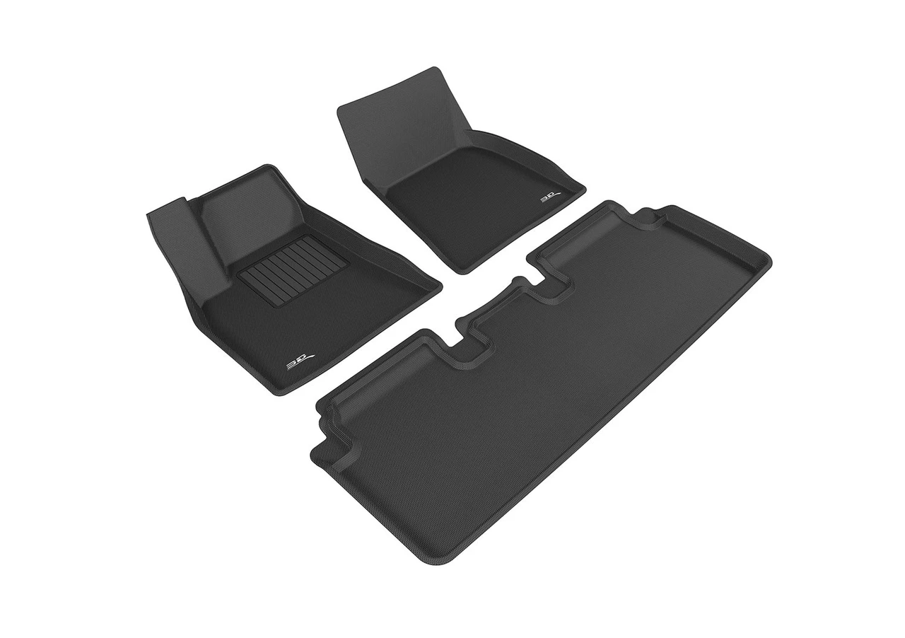 3D MAXpider 1St, 2Nd Row, All-Weather Floor Mats, Black (L1TL00001509) — product image 2