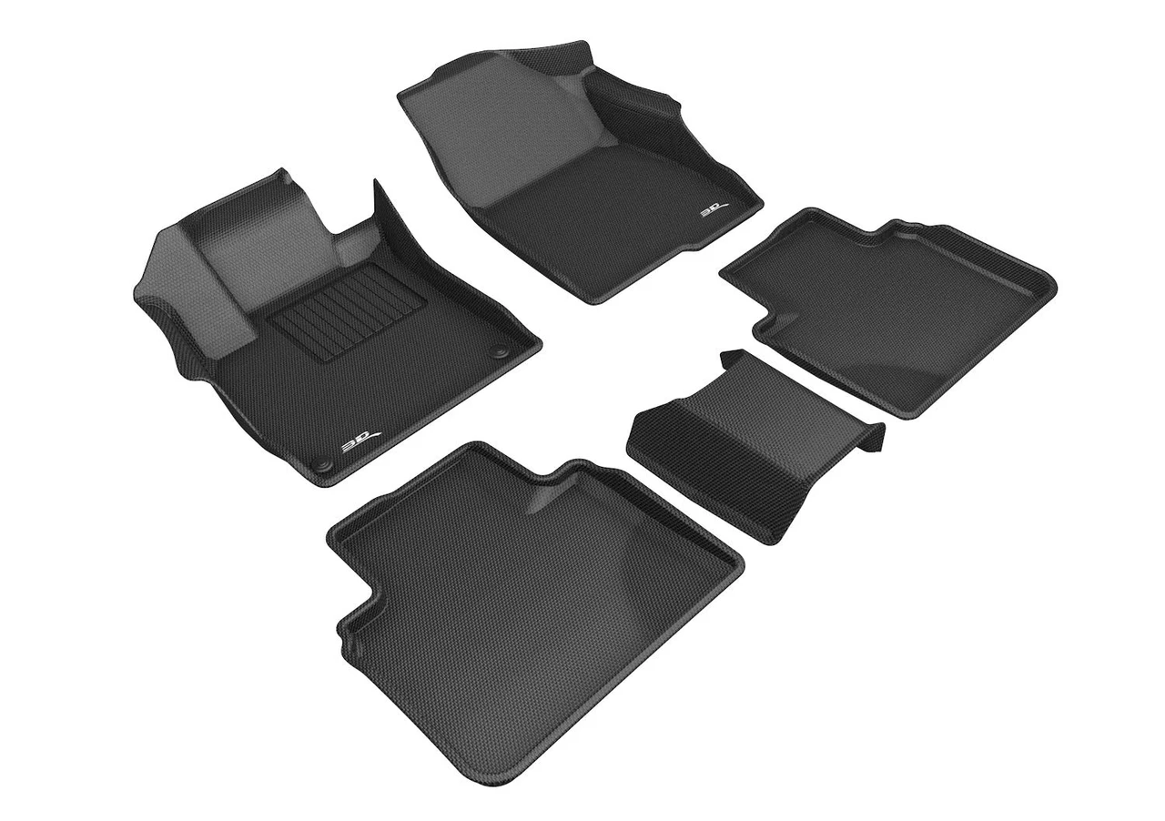 3D MAXpider 1St Row, 2Nd Row All-Weather Floor Mats, Black (L1HD09801509) — product image 2