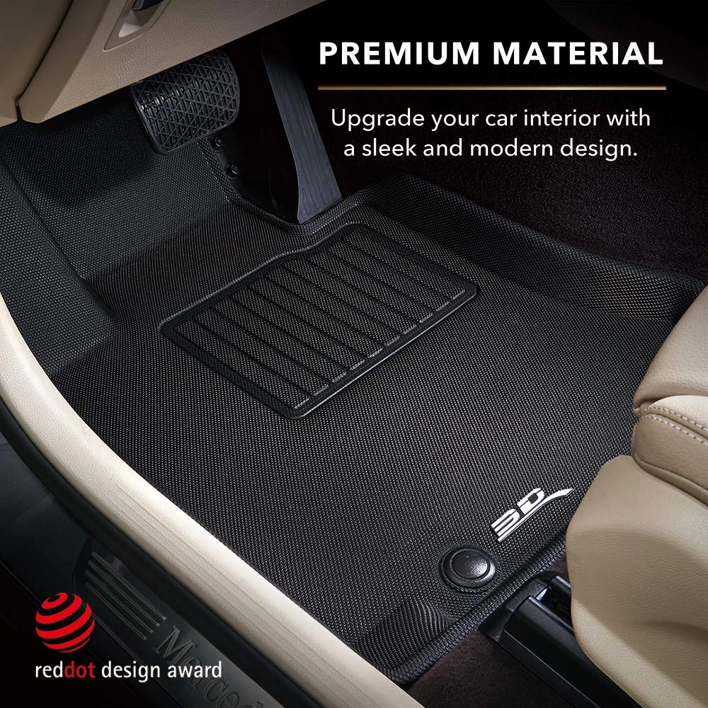3D MAXpider 1St Row, 2Nd Row All-Weather Floor Mats, Black (L1HD09801509) — product image 4