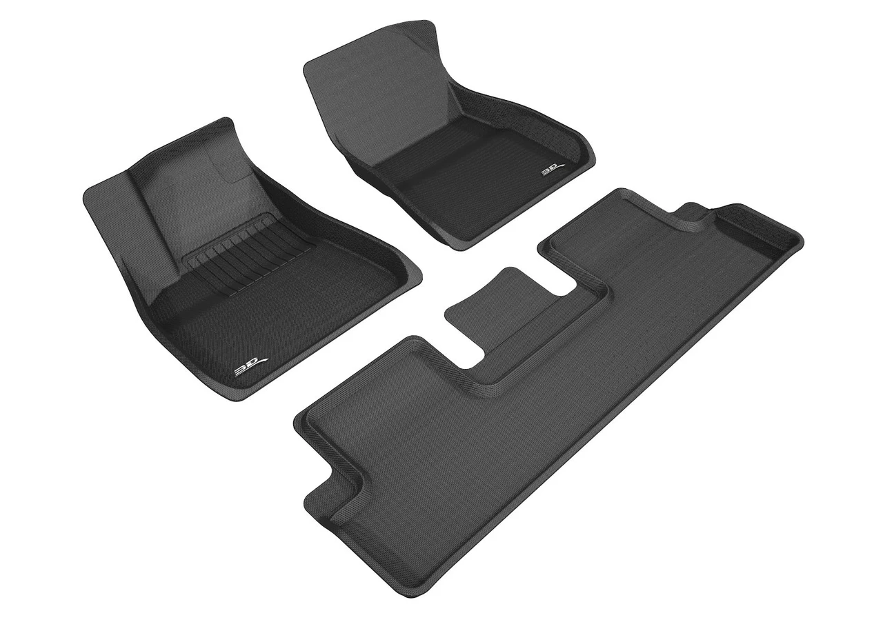 3D MAXpider 1St Row 2Nd Row Custom Fit Kagu Floor Mat, Black (L1TL00401509) — product image 2