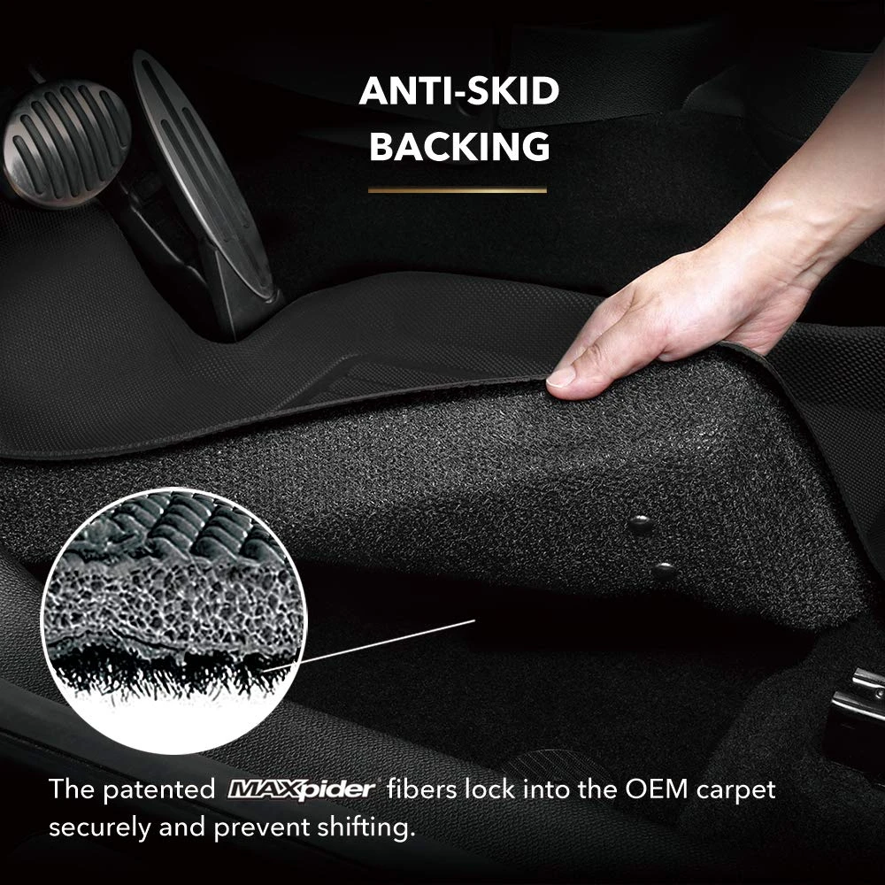 3D MAXpider Custom Fit Kagu Floor Mat (Black) (L1FR08501509)