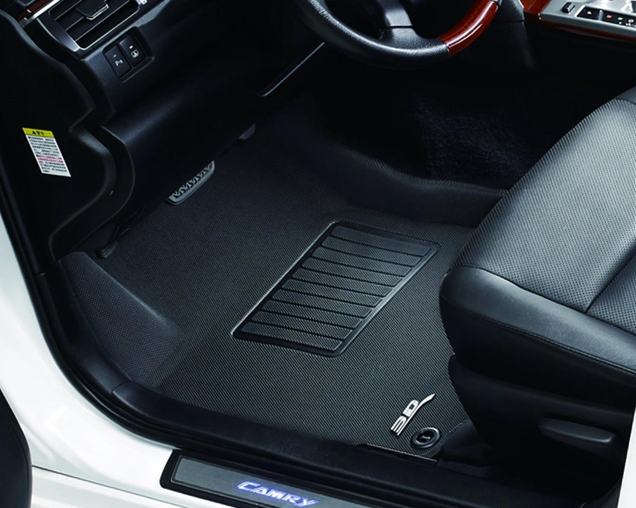 3D MAXpider Front Row Custom Fit Floor Mat, Black (L1MB06511509) — product image 2