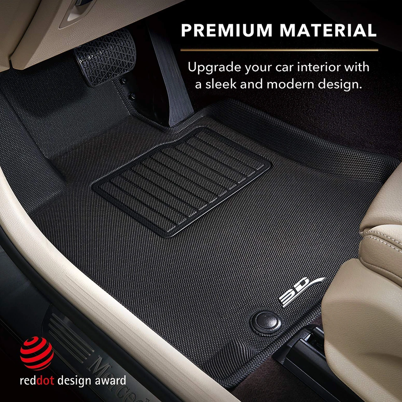 3D MAXpider Front Row Custom Fit Kagu Floor Mat, Black (L1CH06911509) — product image 2