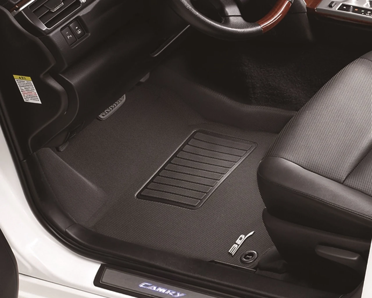 3D MAXpider Front Row Custom Fit Kagu Floor Mat, Black (L1MZ05811509) — product image 2