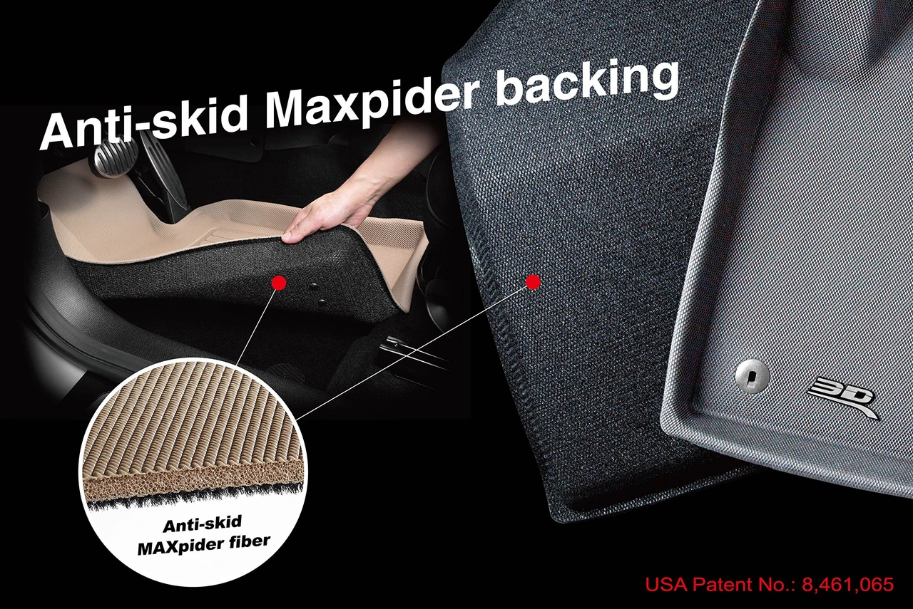 3D MAXpider Second Row All-Weather Floor Mats, Tan (L1HD04821502) — product image 4