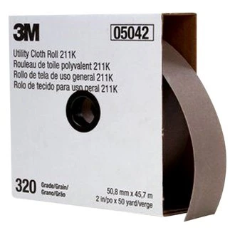 3M 2" X 50 Yard 320+Grit Utility Cloth Roll 211K (05042)