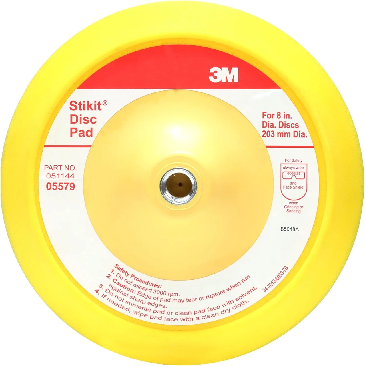 3M 8" Stikit Abrasive Disc Back-up Pad (05579)