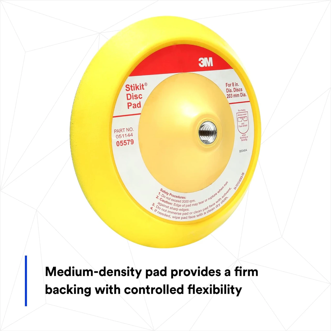 3M 8" Stikit Abrasive Disc Back-up Pad (05579) — product image 3