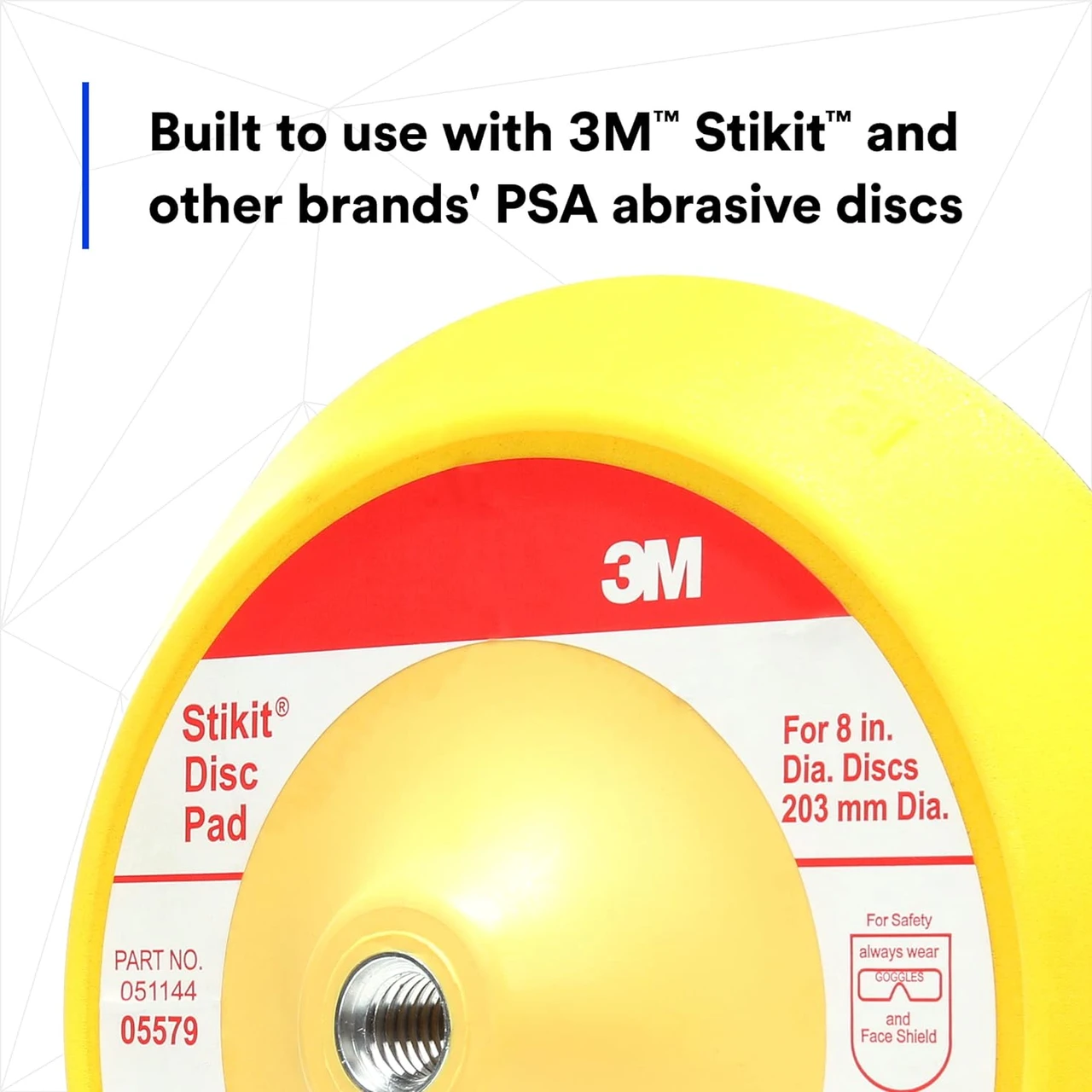 3M 8" Stikit Abrasive Disc Back-up Pad (05579) — product image 4
