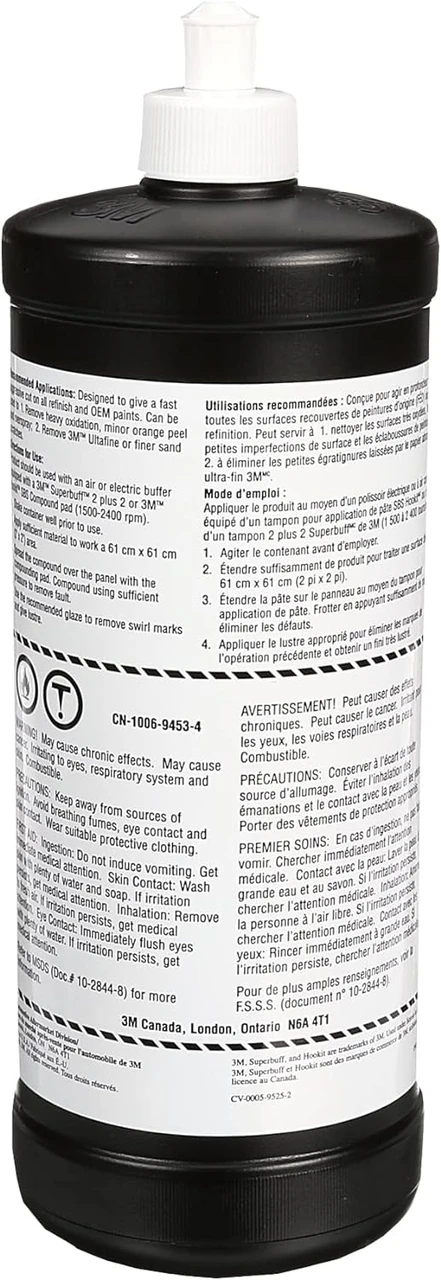 3M 1 Quart Super Duty Rubbing Compound (05954) — product image 2
