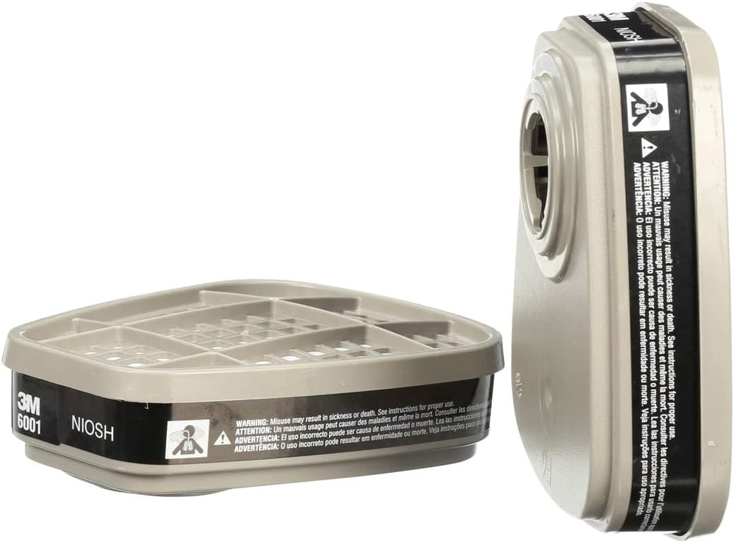 3M 2-Pack Organic Vapor Cartridge 6001 (07046)