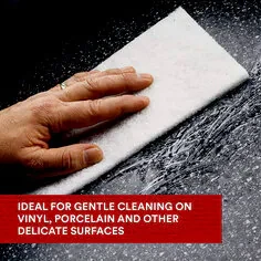 3M 6" X 9" White Scotch-Brite Light Cleansing Hand Pad (07445) — product image 3