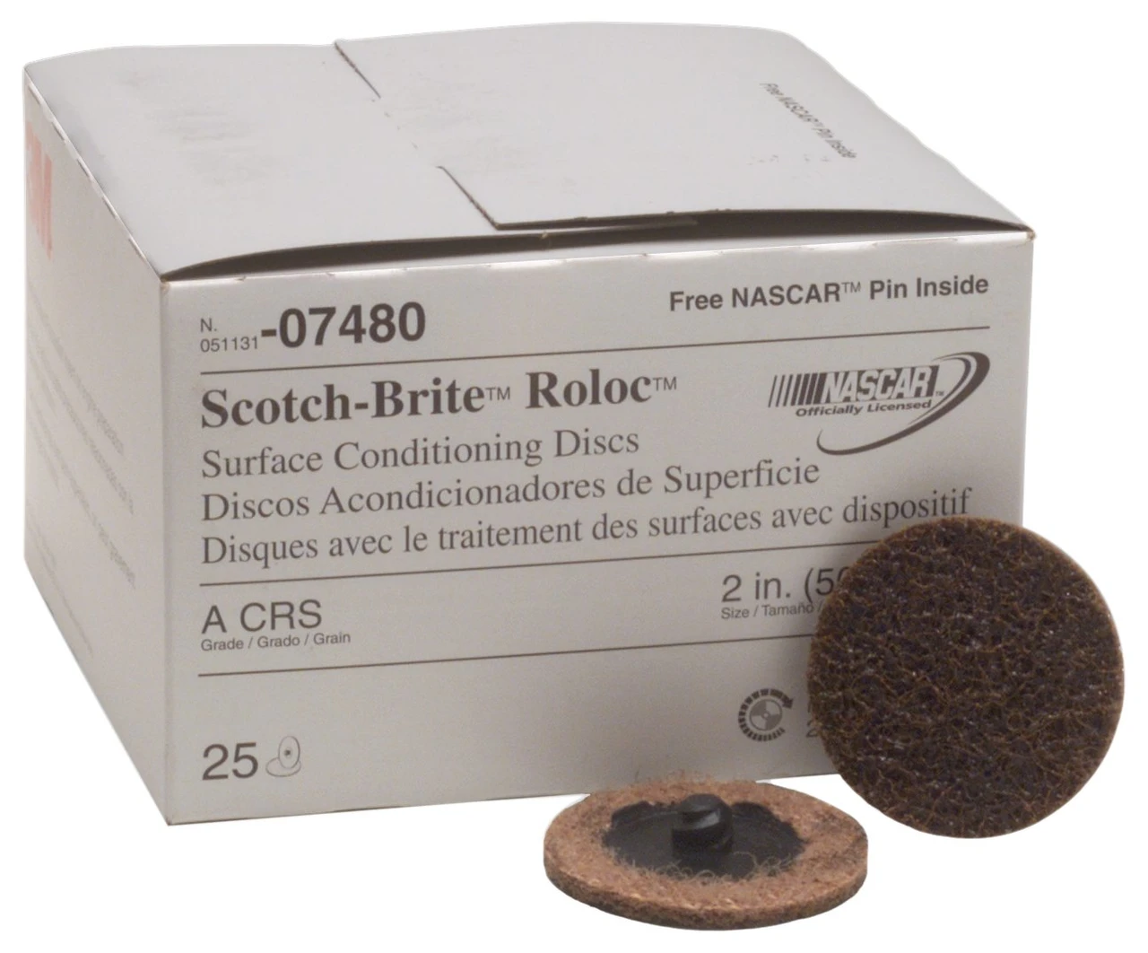 3M 2" Scotch-Brite Roloc Coarse Surface Conditioning Disc (07480)