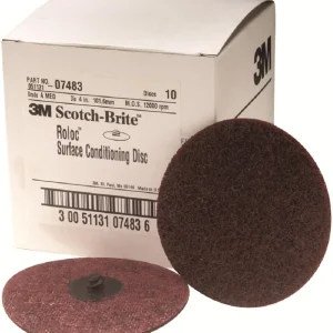 3M 4" Medium Scotch-Brite Roloc Surface Conditioning Disc (07483)