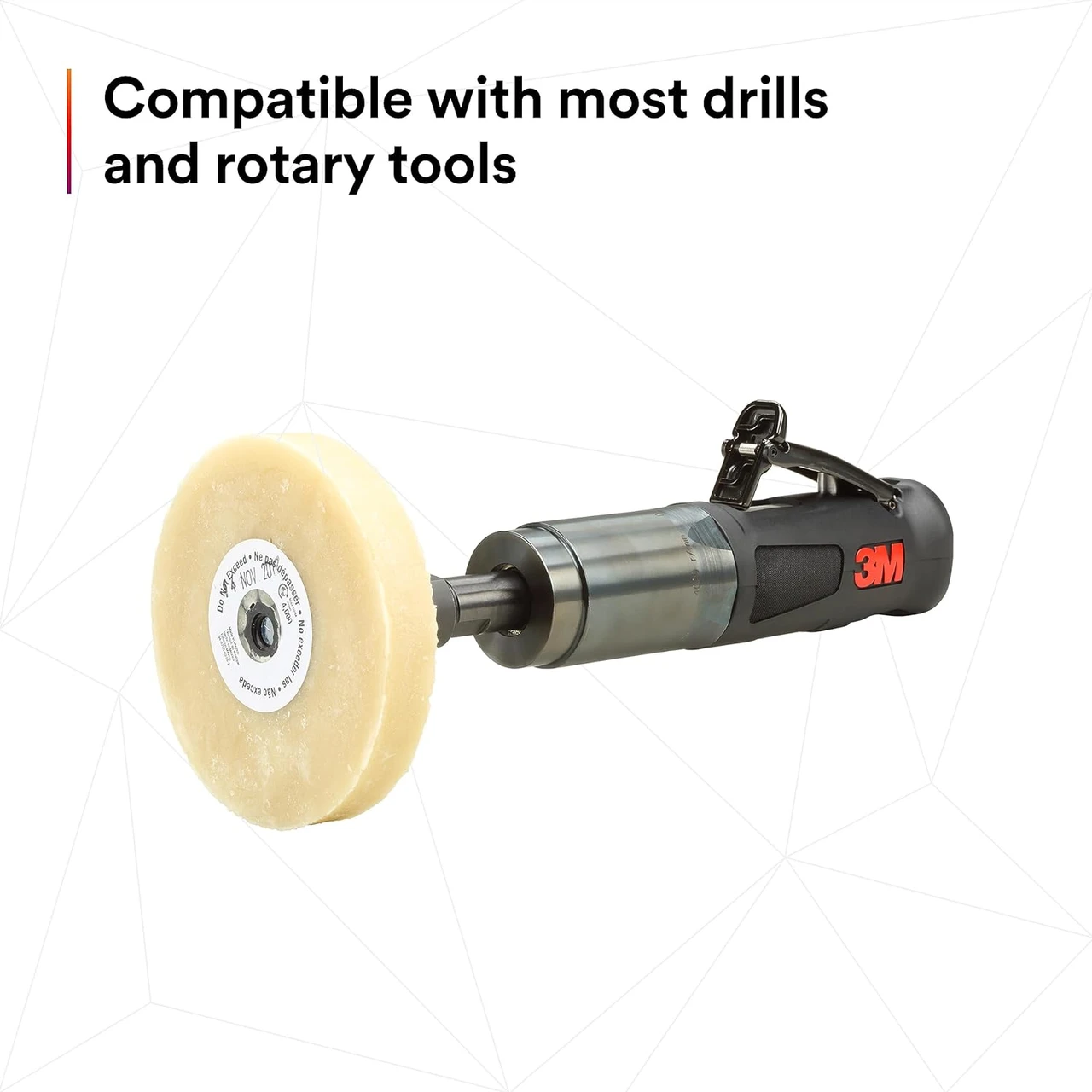 3M 4" X 5/8" Stripe Off Wheel with Mandrel (07498) — product image 10