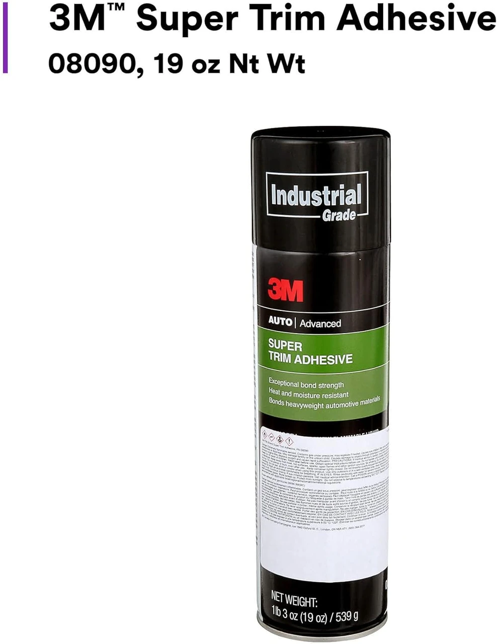 3M 19 oz. Super Trim Adhesive (08090) — product image 3