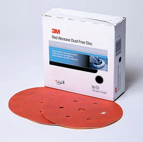 3M 6" P320 D/F Hookit Red Abrasive Disc (1140)