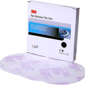 3M 6" P1500 Hookit Red Finishing Film Abrasive Disc 260L (1184)
