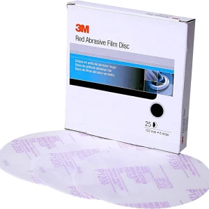 3M 6" P1000 Hookit Red Finishing Film Abrasive Disc 260L (1186)