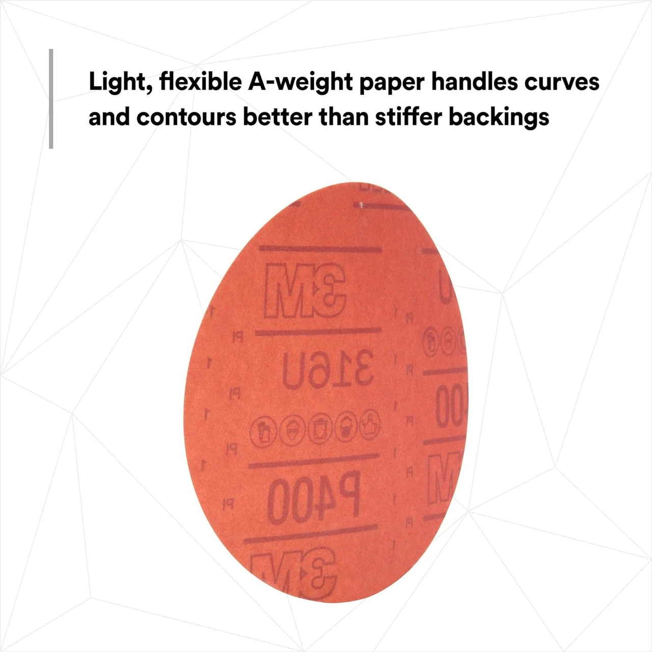 3M 6" P800 Hookit Red Abrasive Disc 316U (1187) — product image 5
