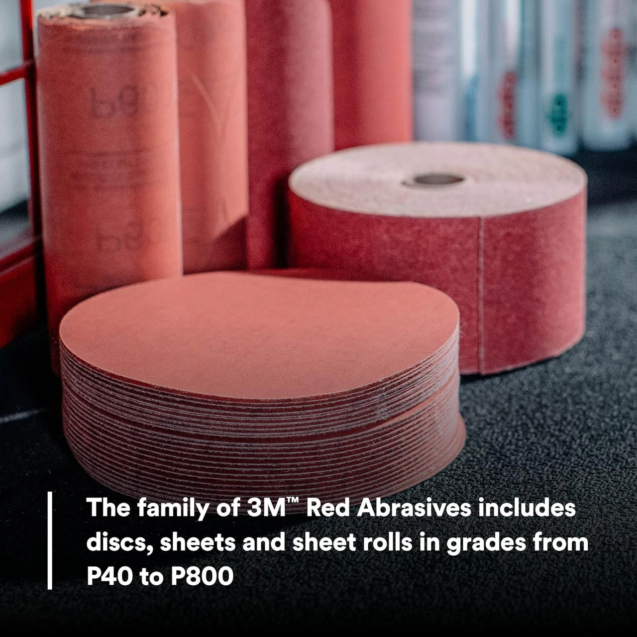 3M 6" P800 Hookit Red Abrasive Disc 316U (1187) — product image 8