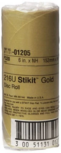 3M 6" P320 Stikit Gold Sanding Discs (1205)