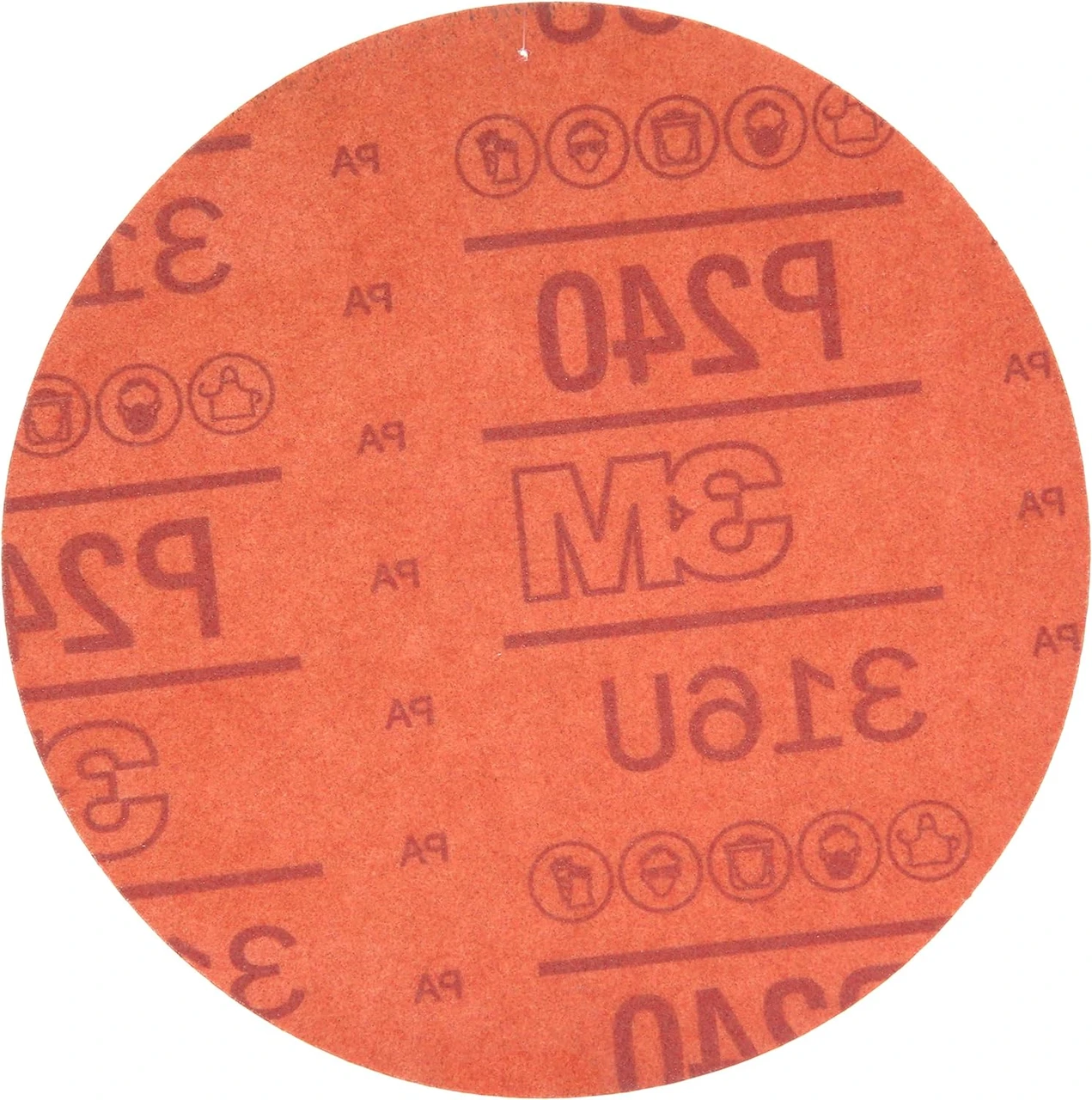 3M 6" P240 Red Hookit Abrasive Disc 316U (1220) — product image 2