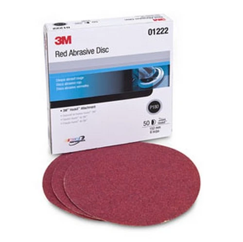3M 6" P180 Hookit Red Abrasive Disc 316U (1222)