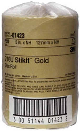 3M 5" P220A Stikit Gold Disc Roll (1423)