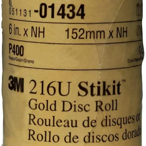 3M 6" P400A Stikit Gold Abrasive Disc Roll 216U (1434)