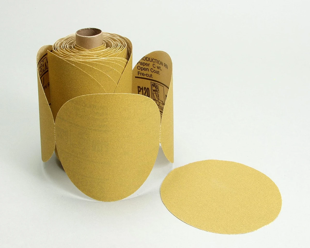 3M 6" P100A Stikit Gold Abrasive Disc Roll 236U (1442) — product image 3