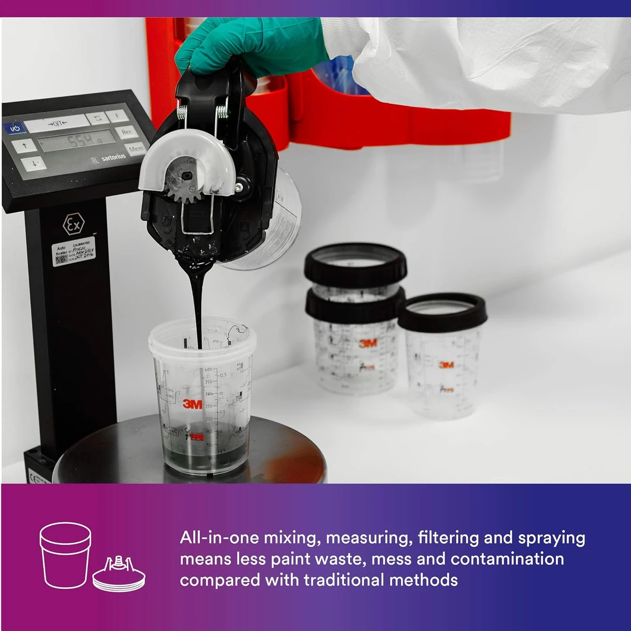 3M 28 fl. oz. Large PPS Cup & Collar (16023) — product image 5