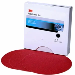 3M 8" 40D Hookit Red Abrasive Disc (1678)