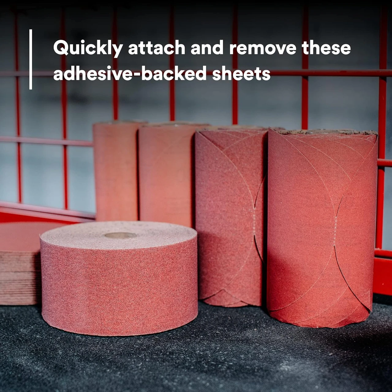 3M 2-3/4" X 25 Yards P80 Red Abrasive Stikit Sheet Roll (1688) — product image 6