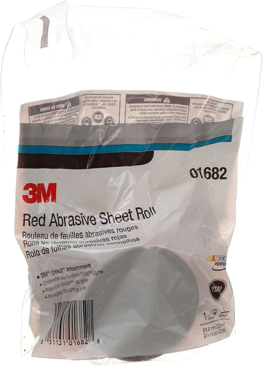 3M 2-3/4" X 25 Yards P80 Red Abrasive Stikit Sheet Roll (1688) — product image 8