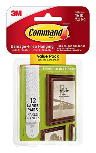 3M 12-Pack Command Picture Hanging Strips (17206-12ES) — product image 2