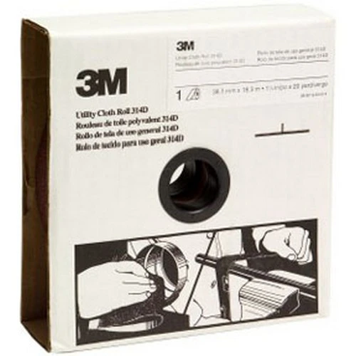 3M 1.5" X 20 Yard P120+Grit Utility Cloth Roll 314D (19800)