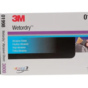 3M 9" X 5-1/2" 3000 Grit Wetordry Non-PSA Paper Abrasive Sheets (1998)