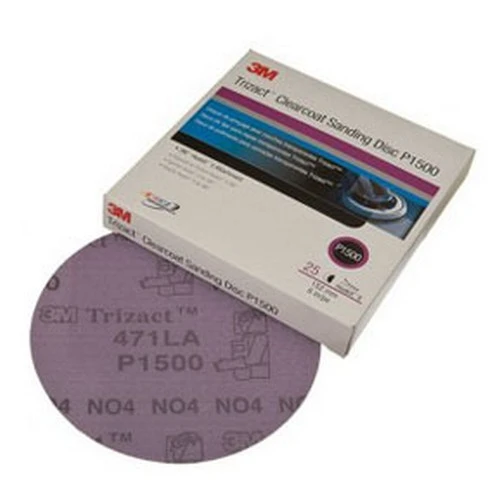3M 3" P1500 Trizact Hookit Clear Coat Sanding Abrasive Disc (2094)