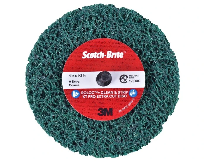 3M 4" X 1/2" Roloc Clean & Strip XT Pro Extra Cut Disc (21555)