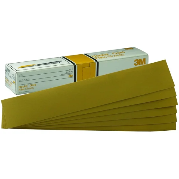 3M 2-3/4" X 16" P120C Hookit Gold Abrasive Sheet 236U (2473)
