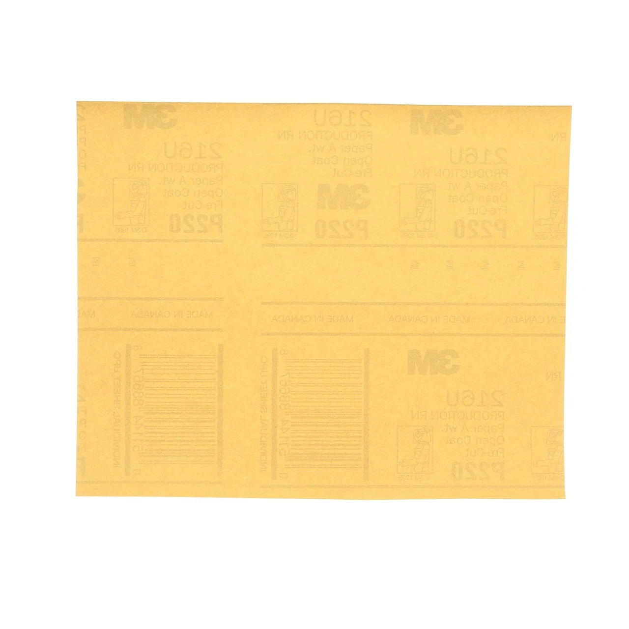 3M 9" X 11" P220A Production Resinite Gold Sheet (2544) — product image 2