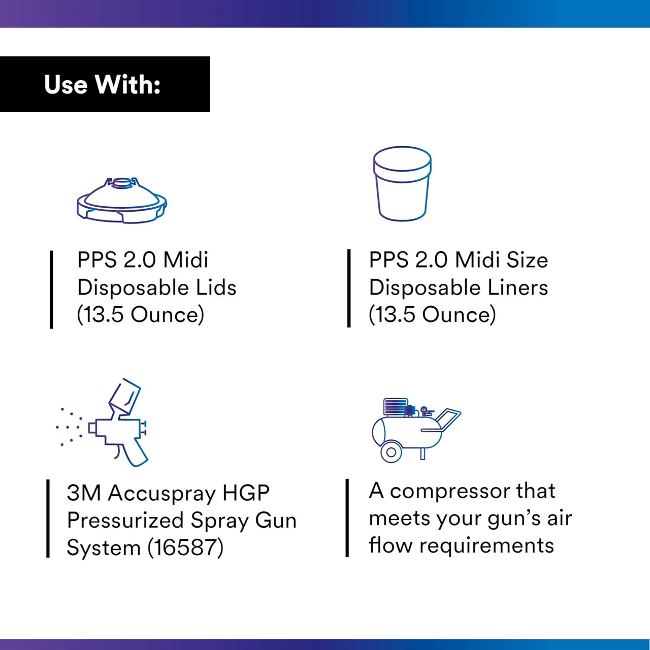 3M Midi PPS Series 2.0 Type H/O Pressure Cup (26121) — product image 3
