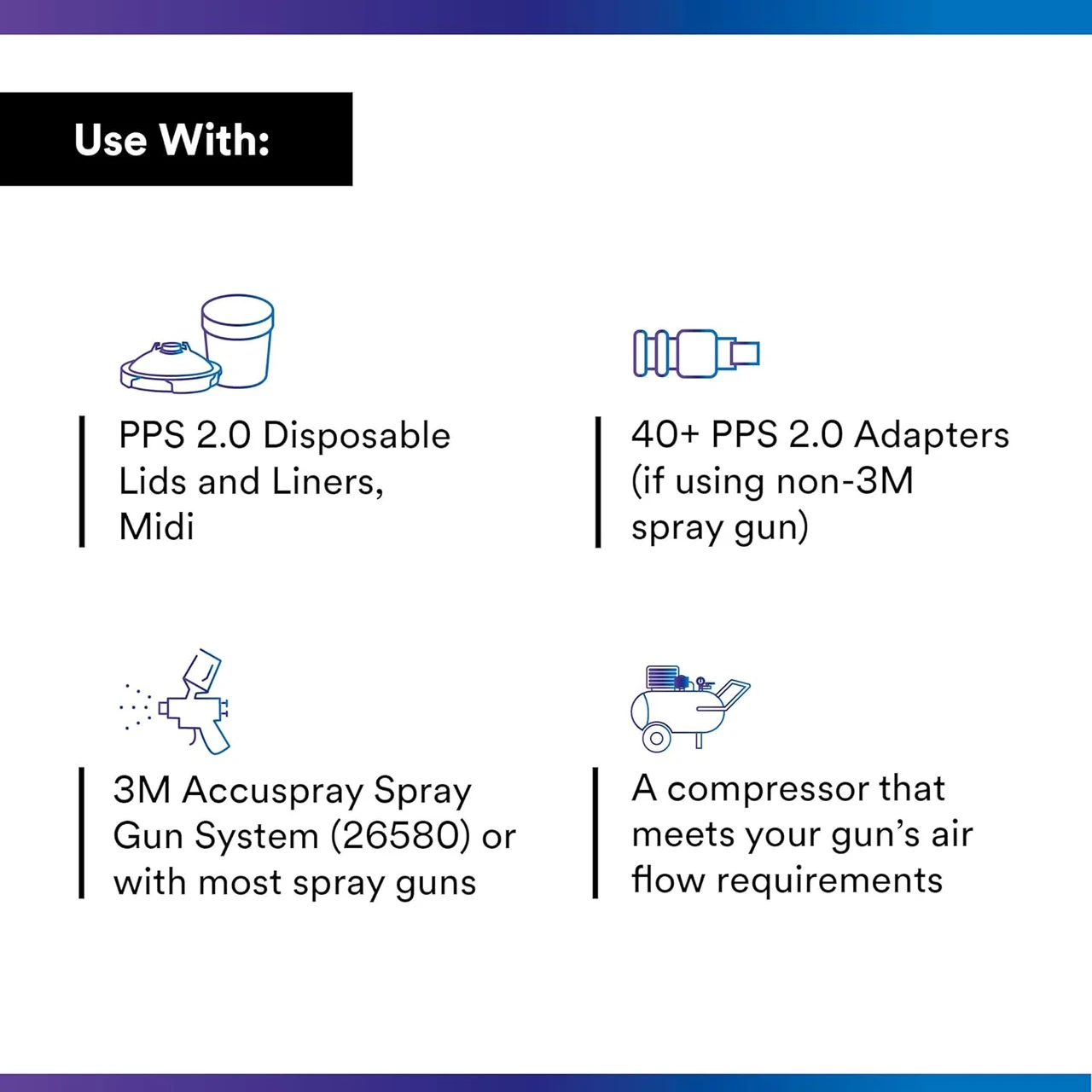 3M 13.5 oz Midi PPS 2.0 Series Spray Gun Cups (26122) — product image 2