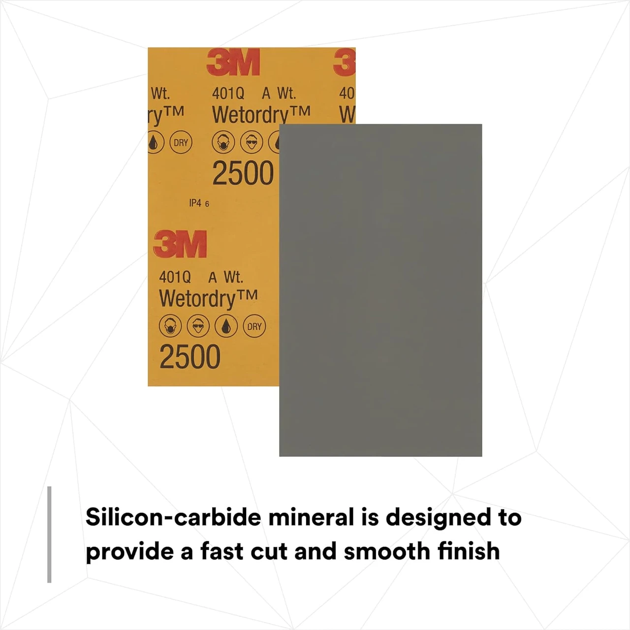 3M 5-1/2" X 9" 1000C Wetordry Abrasive Sheet 434Q (2621) — product image 5