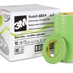 3M 3/4" Scotch 233+ Premium Automotive Masking Tape (26334CS)