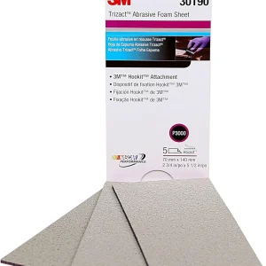 3M 2-3/4" X 5-1/2" 3000 Trizact Hookit Foam Abrasive Sheet (30190)