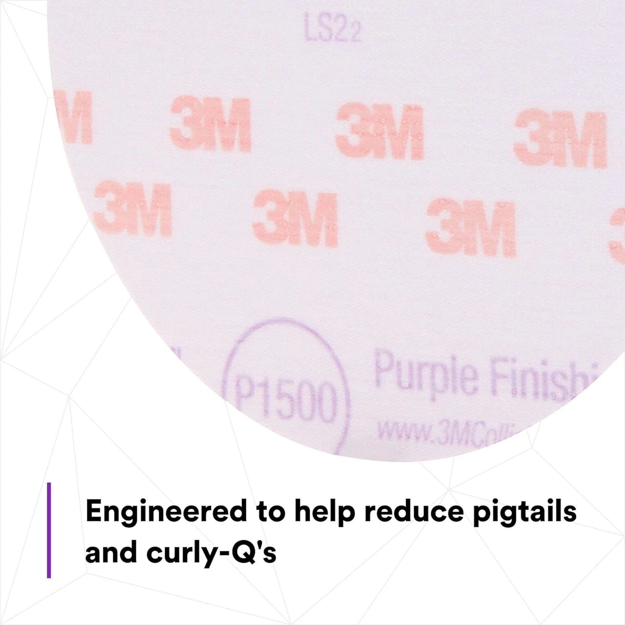 3M 6" P1500 Hookit Purple Finishing Film Disc (30667) — product image 4